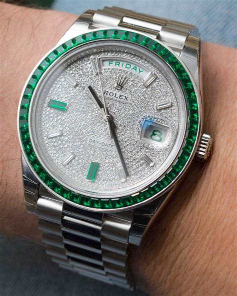 rolex day date emerald|Rolex Day-Date 40mm.